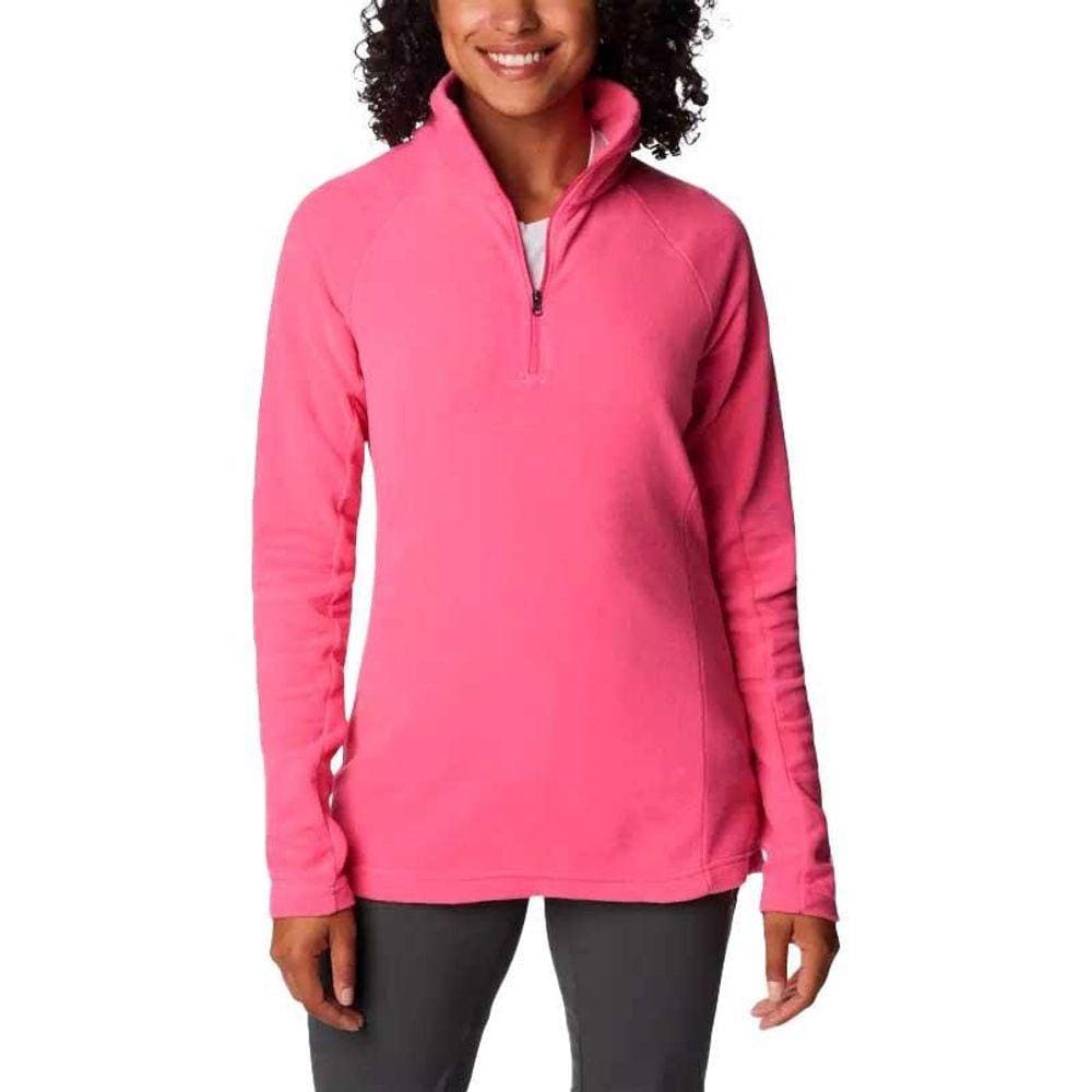 Blusão Columbia Glacial IV 1/2 Zip Rosa Feminino Razzle