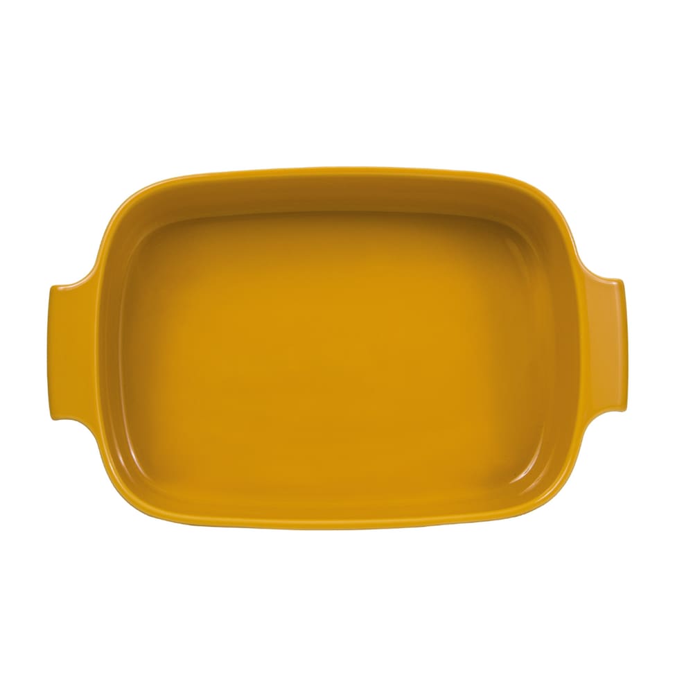 Travessa Retangular Em Porcelana Assar E Servir 30x21cm Germer Amarelo