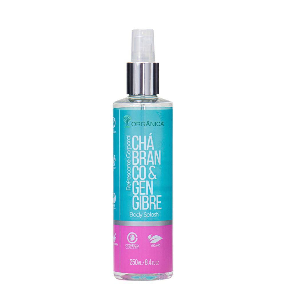 Chá Branco e Gengibre Orgânica - Body Spray Feminino 250ml