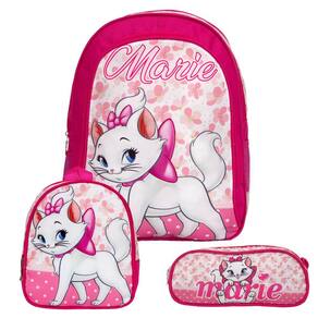 Mochila escolar infantil gata marie luxo, extra