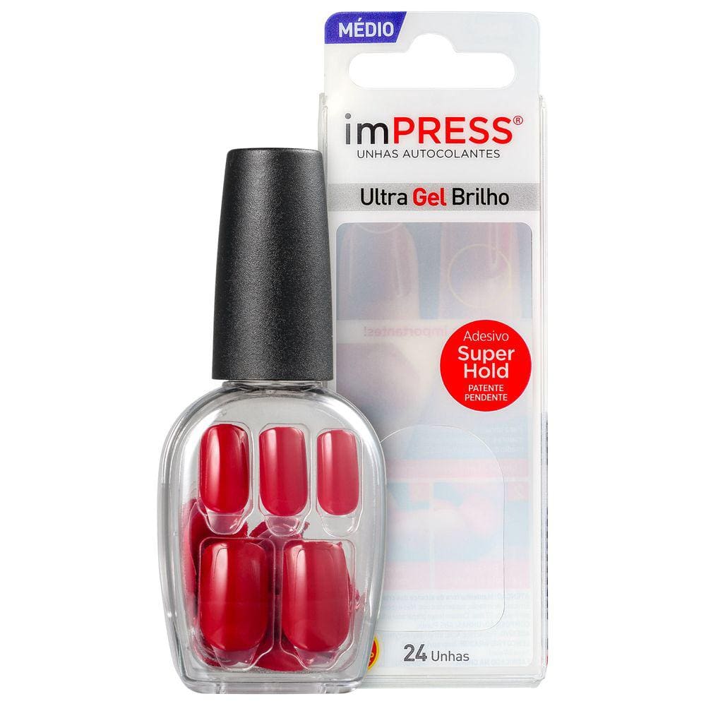 Kiss New York Impress Colorida Message Me Unhas Postiças BLZ