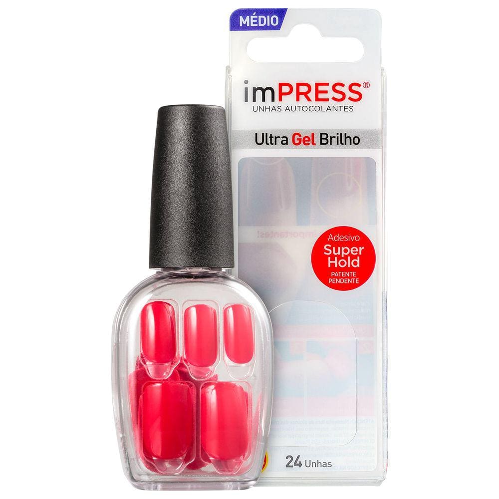 Kiss NY Impress Média Rather Reckless - Unhas Postiças BLZ