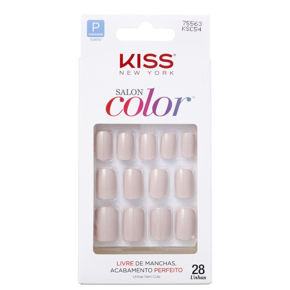 Kiss New York Salon Color Little Princess-Unhas Postiças BLZ