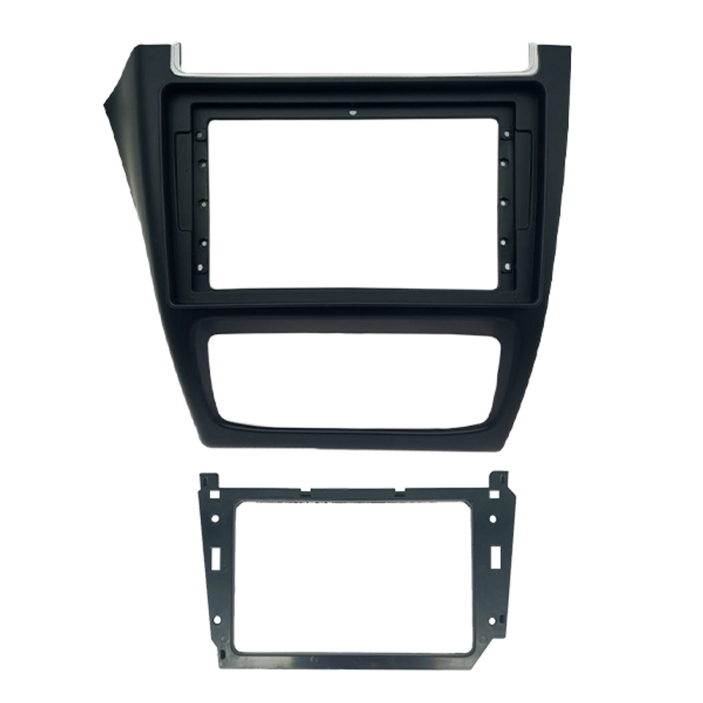 Moldura 9 Flutuante VW Fox, Spacefox, Spacecross, Crossfox G3 - Preta - Fiamon