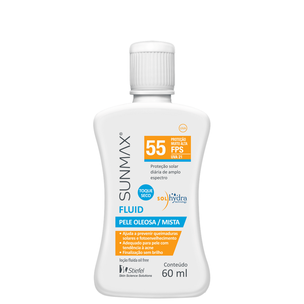 Sunmax Fluid FPS 55 - Protetor Solar 60ml