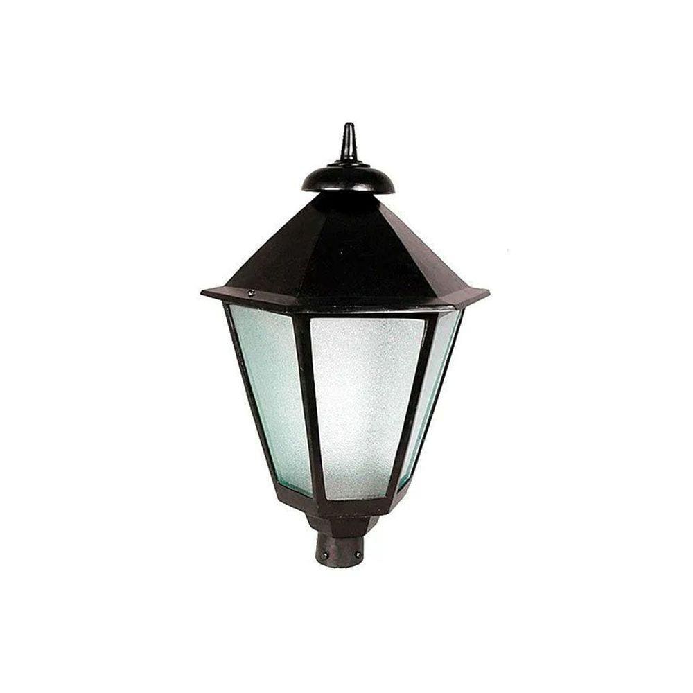 Luminária Colonial para Poste Italiana Grande em Alumínio