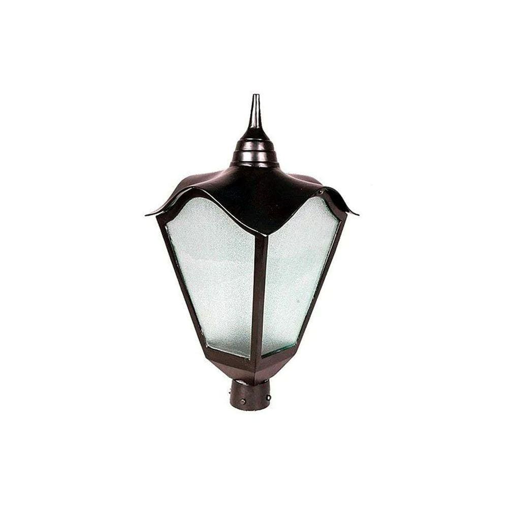 Luminária Colonial para Poste Romana Grande em Alumínio