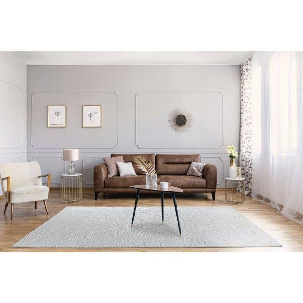 Tapete Turco Sala Sofisticato 05 - 250 x 300cm Off White/Cinza