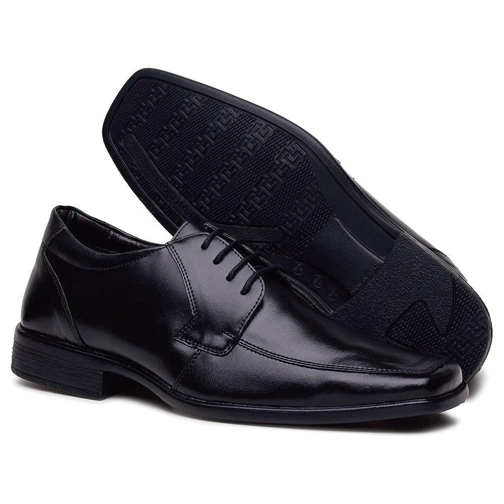 Sapato Social Masculino Casual Confortável Bico Quadrado