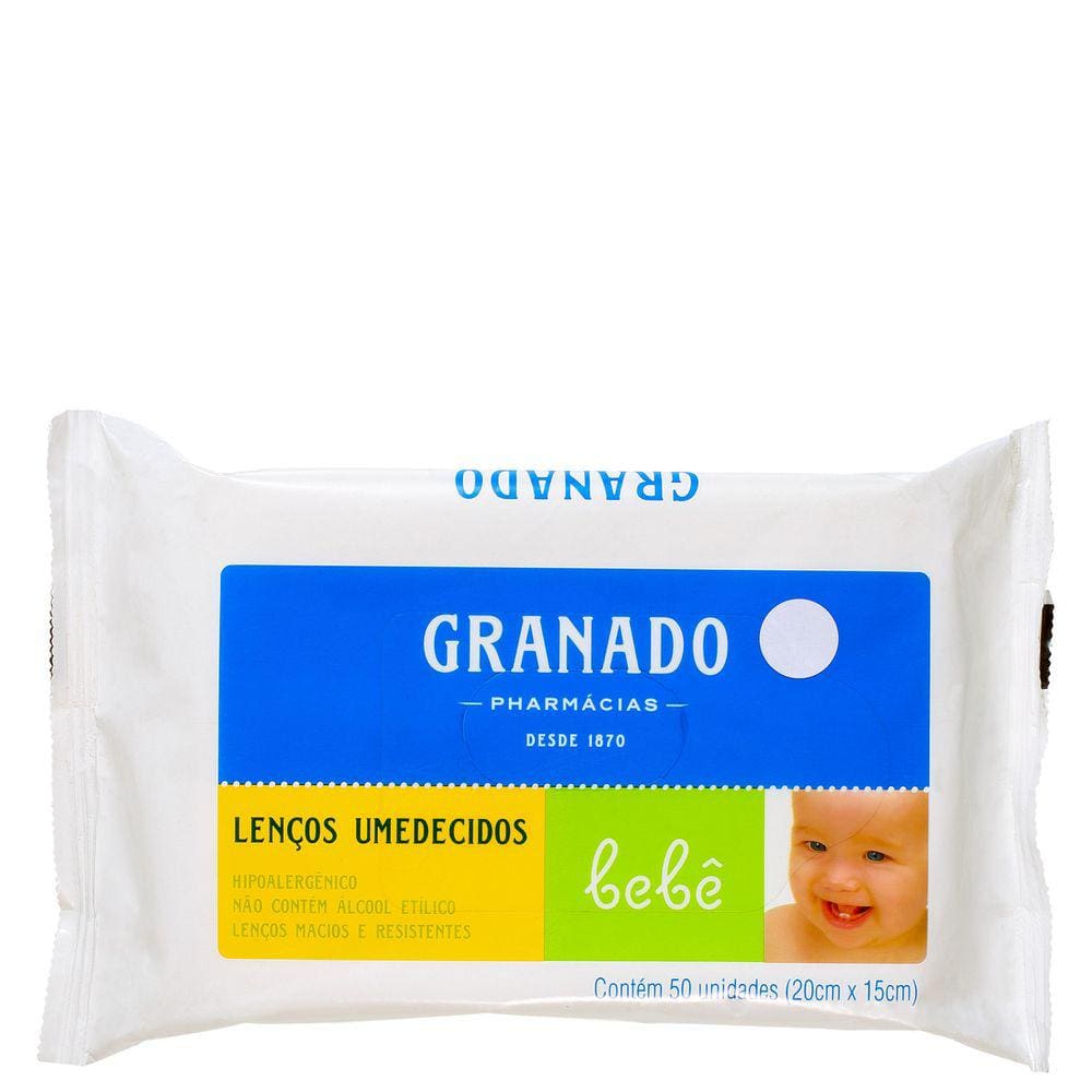 Granado Bebê Tradicional - Lenços de Limpeza (50 un) BLZ