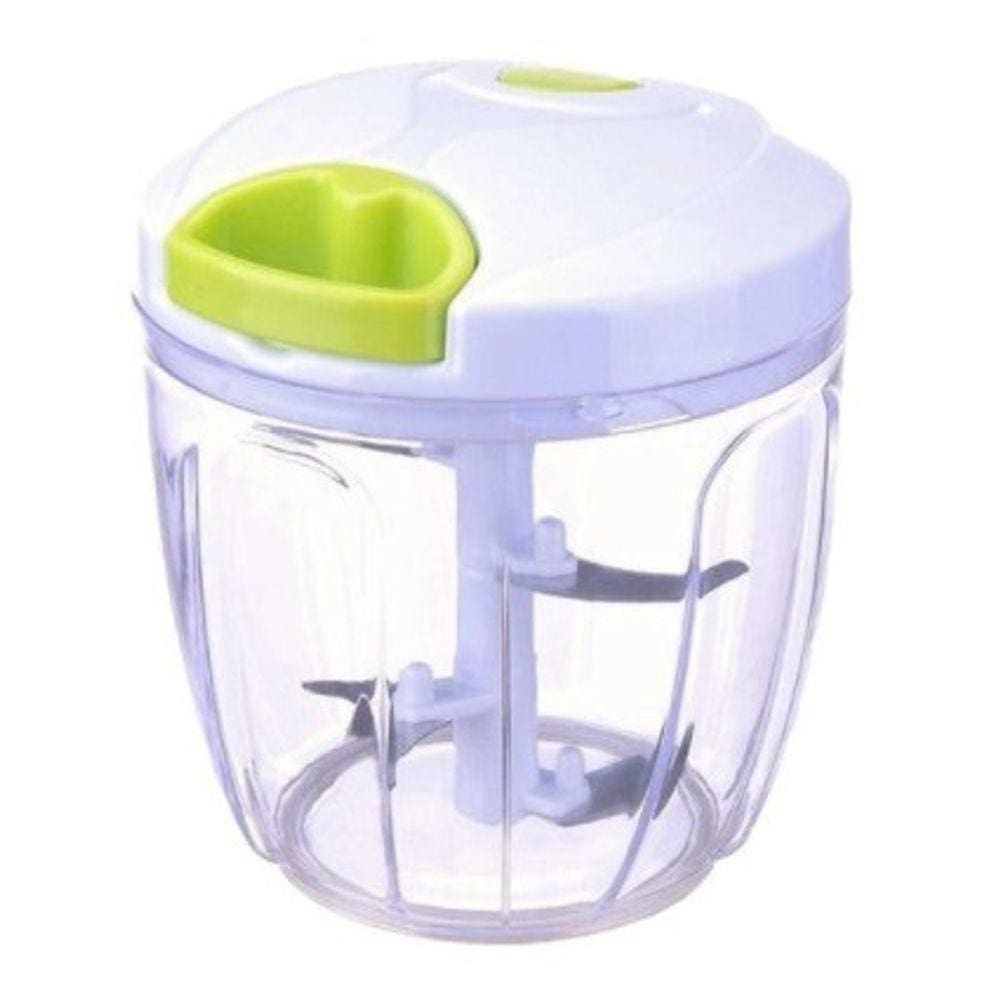 Processador Triturador Manual de Alimentos Capacidade 900ml Inox 5 Lâminas