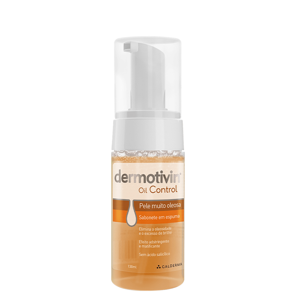 Dermotivin Oil Control Foam- Espuma de Limpeza Facial 130ml