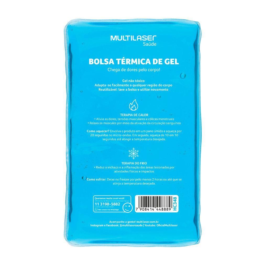 Bolsa Térmica Transparente em Gel - Tamanho M - Multi Saúde - HC348