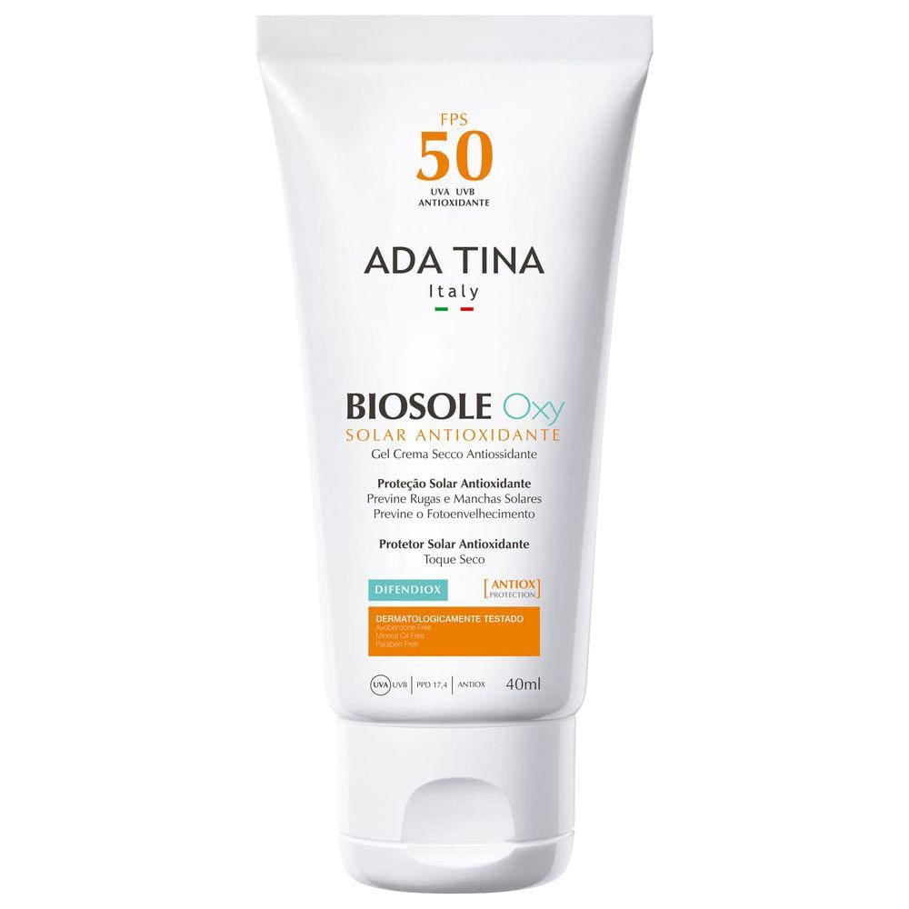 Ada Tina Biosole Oxy FPS50 - Protetor Solar 40ml BLZ