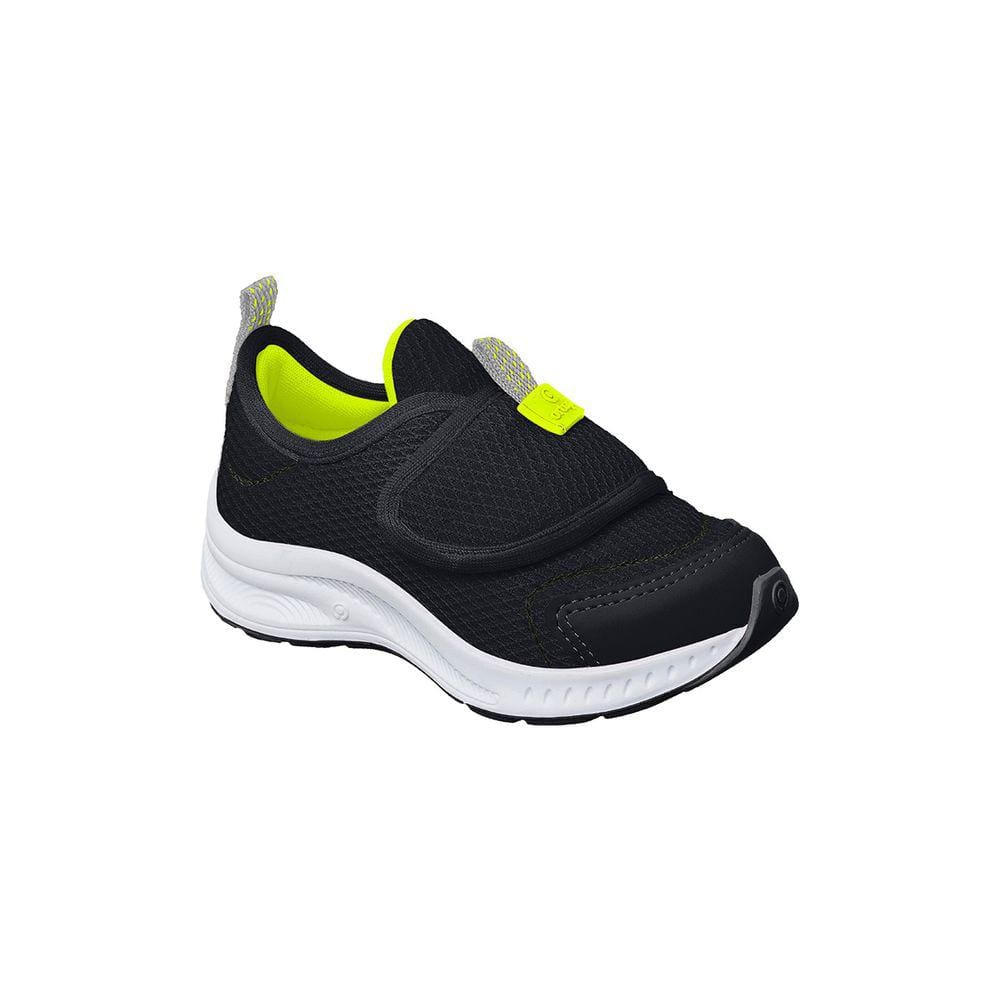 Tênis Infantil Masculino Ortopé Dna Flex Calce Prático Preto