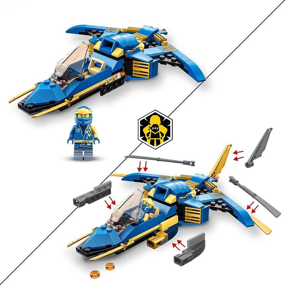 Lego Ninjago 71784 Jato Relâmpago Evo | Extra