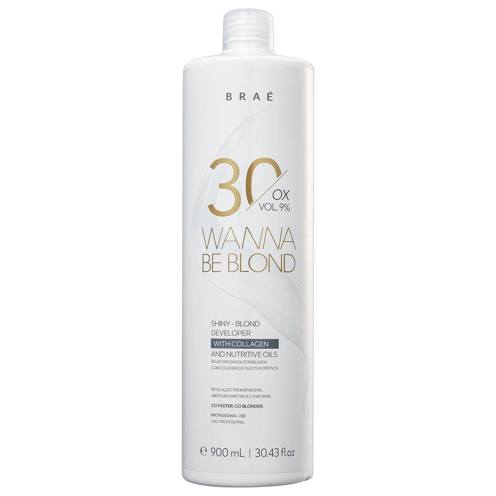 BRAÉ Wanna Be Blond 9% - Água Oxigenada 30 Volumes 900ml