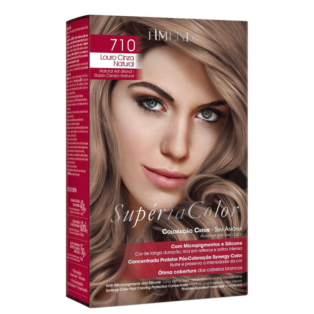 Amend Supéria Color 710 Louro Cinza Natural - Tonalizante