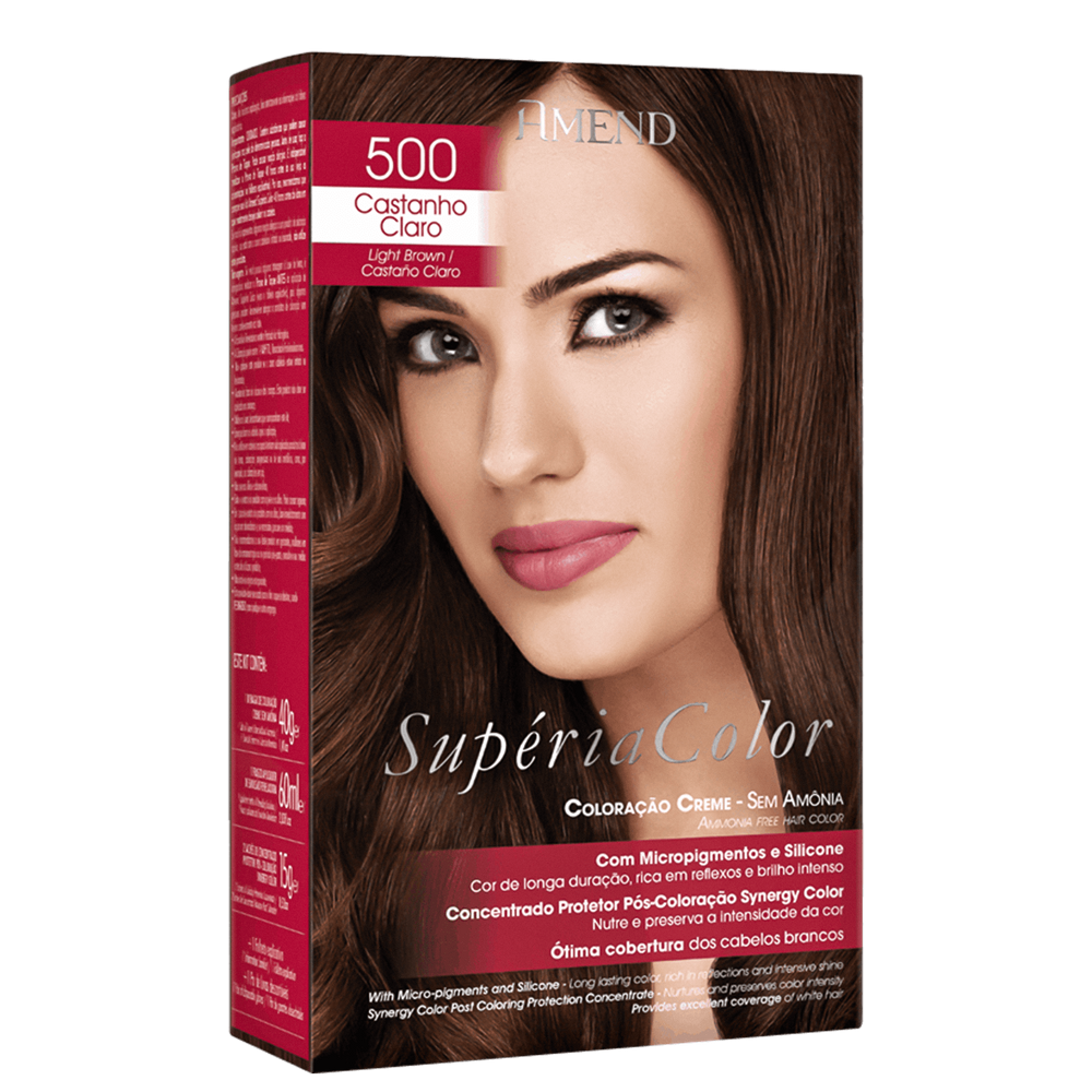 Amend Supéria Color 500 Castanho Claro - Tonalizante
