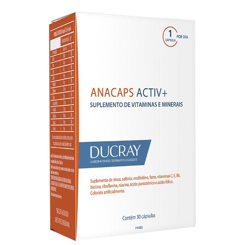 DUCRAY Anacaps Activ - Suplemento Vitamínico 30 Cápsulas