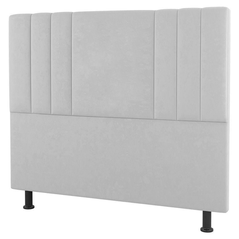 Cabeceira Cama Box Casal Queen 160Cm Sintético Branco