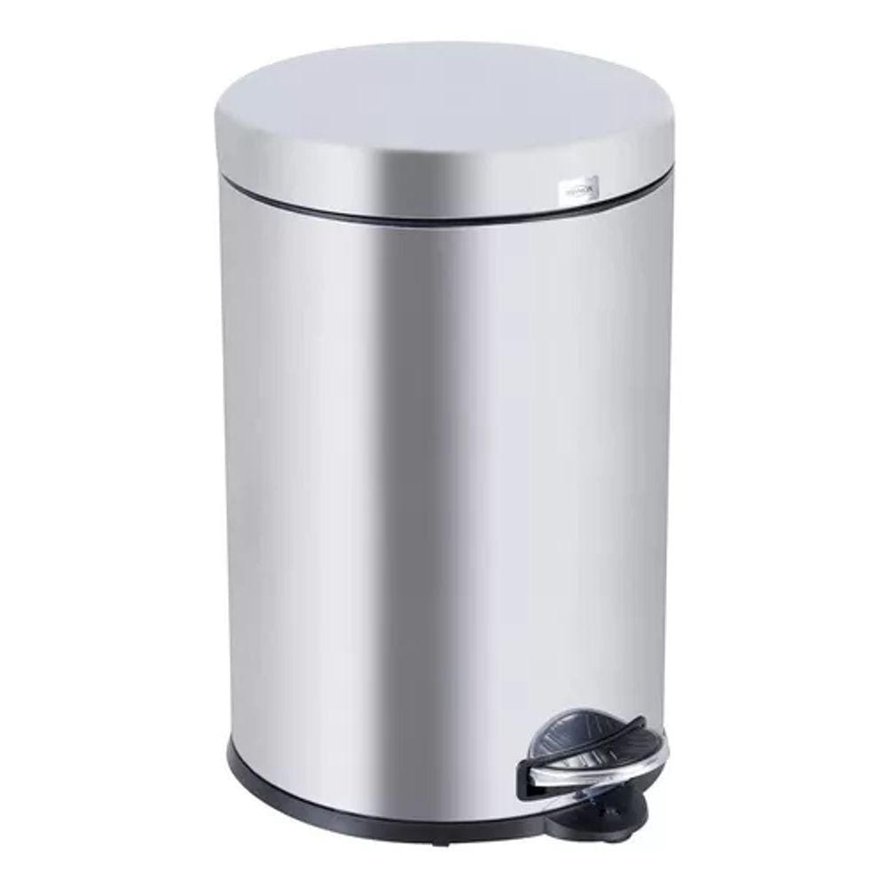 Lixeira Multiuso Aço Inox 20l Pedal Balde 50x33x33cm Brinox
