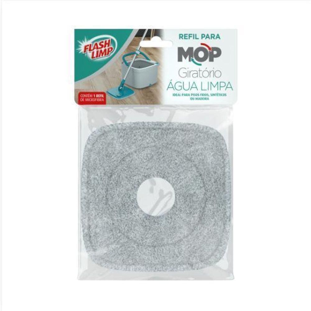Refil Para Mop Giratório Água Limpa Flash Limp