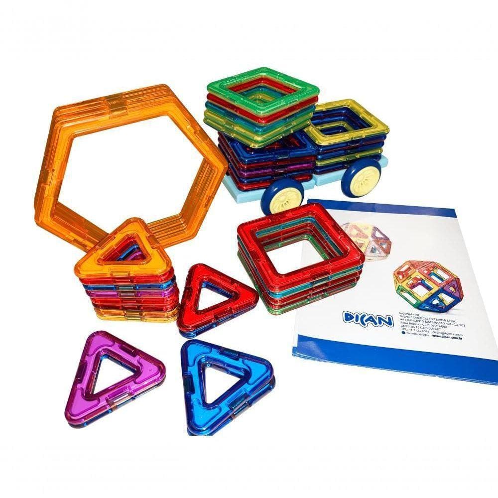 Brinquedo Educativo De Montar Magnético Formagnéticos 40Pçs