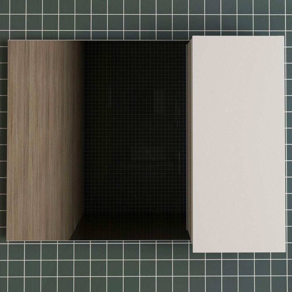 Armário De Banheiro 1 Porta 3 Prateleiras Branco Bn3602 - Tecno Mobili