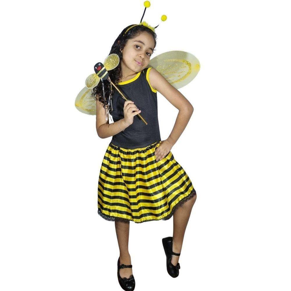 Fantasia Vestido Abelhinha