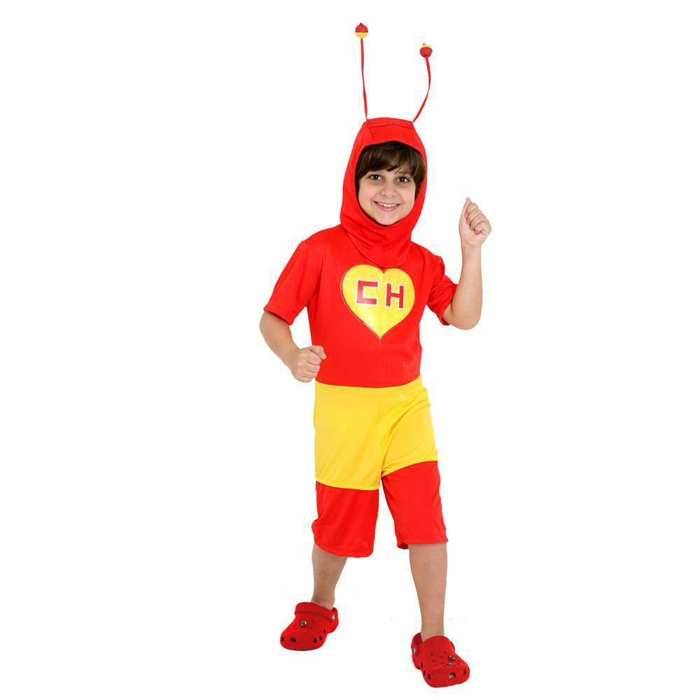 Fantasia Chapolin Colorado Infantil Oficial Turma Chaves