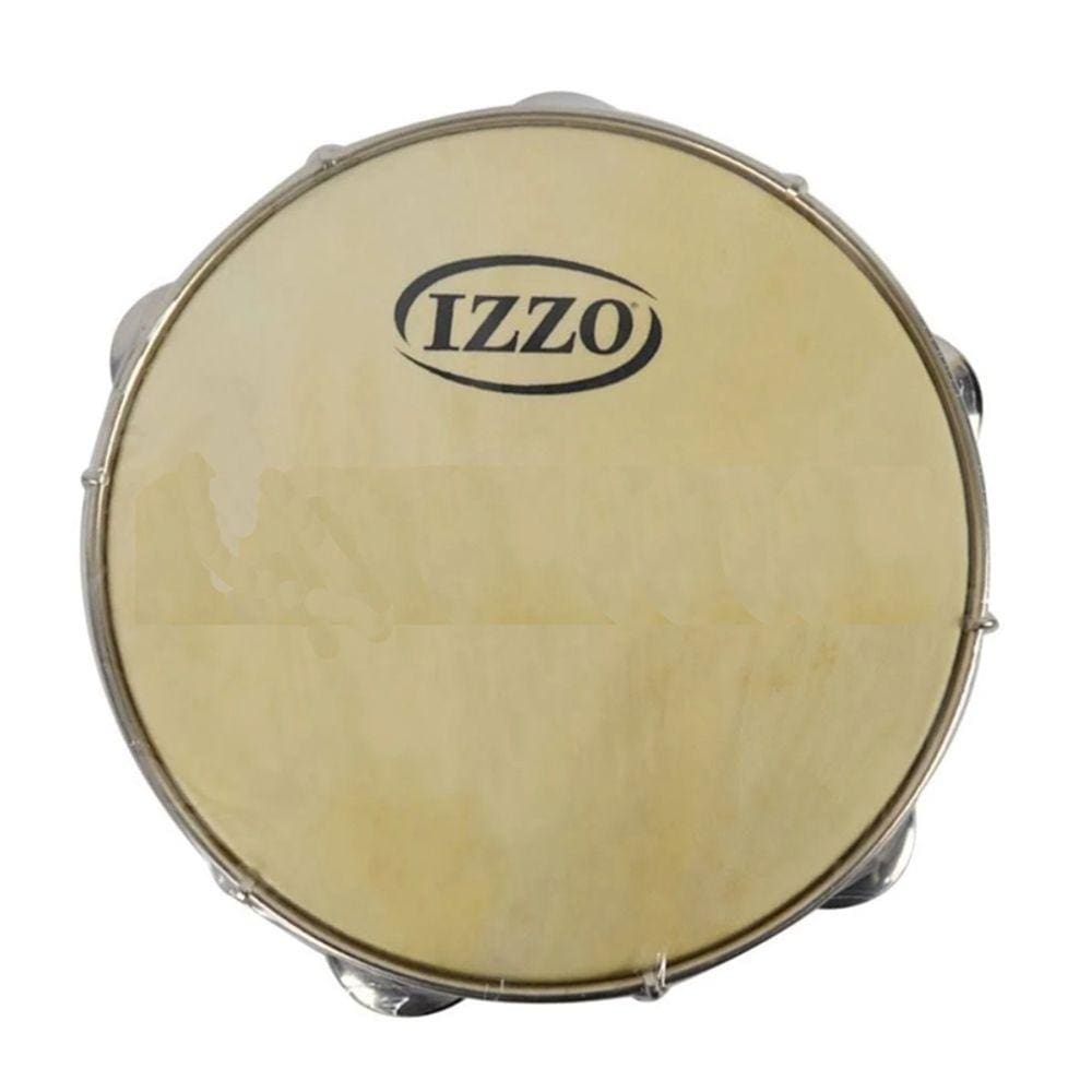 Pandeiro Izzo 10 Light Pinho C/Pele Animal 40Cm S/Manopla