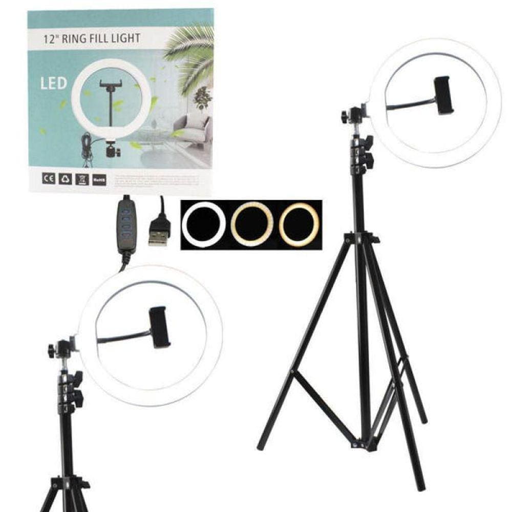 Ring Light 12 Polegadas Led Com Tripe