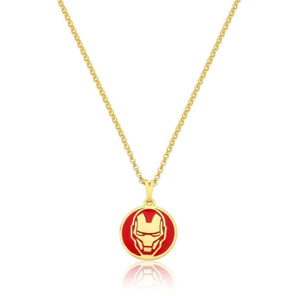 Colar Homem De Ferro Revestido Em Ouro