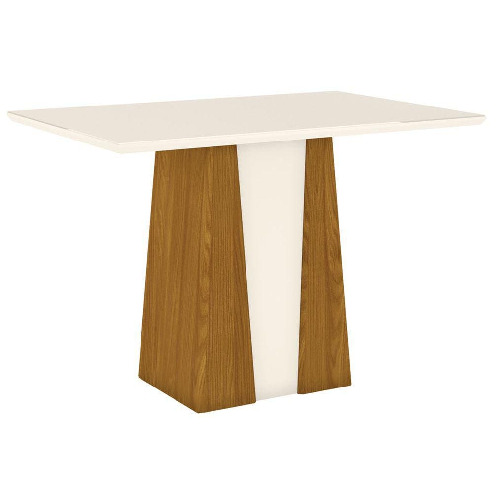 Mesa De Madeira Orus Flex Nature/off White - Henn