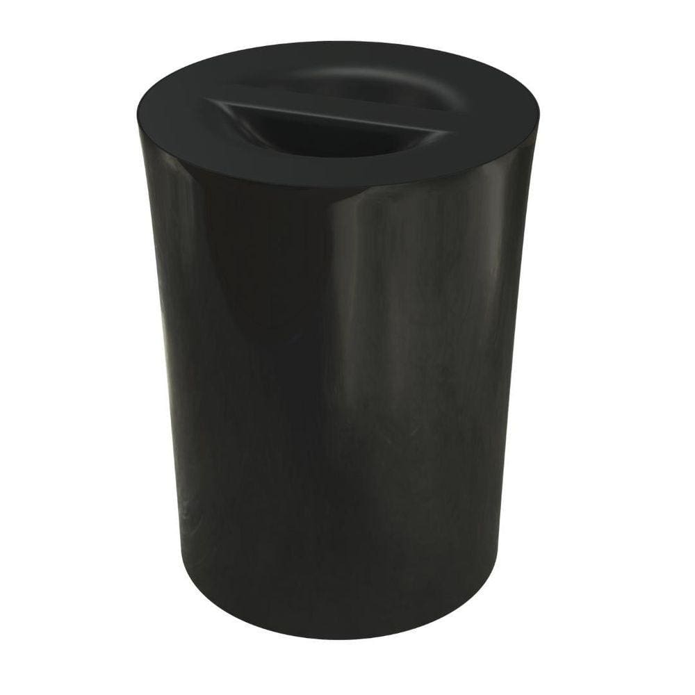 Lixeira Redonda 10L Arquitech Preto Vulcano