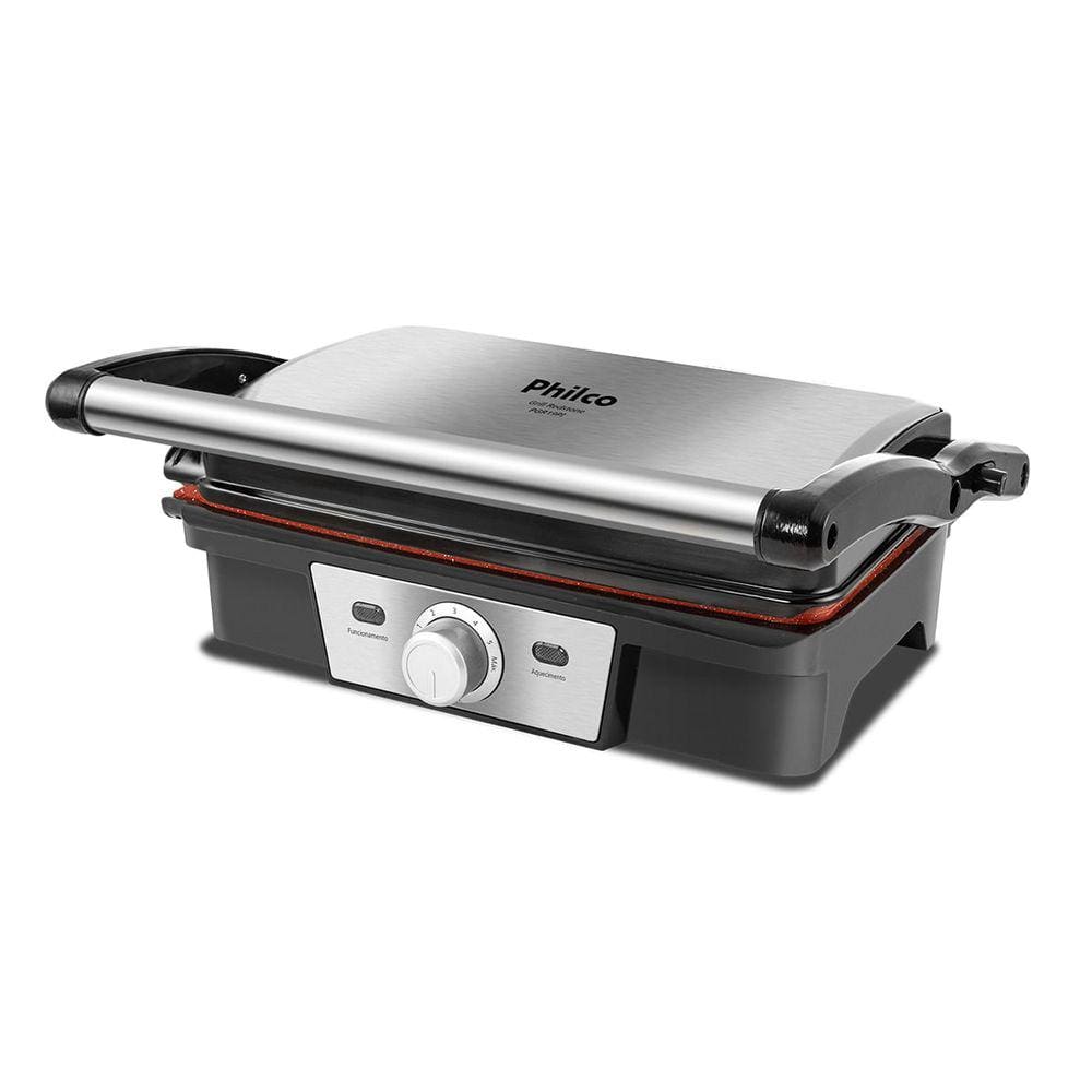 Grill Philco PGR19PI Inox Antiaderente Redstone 1500W