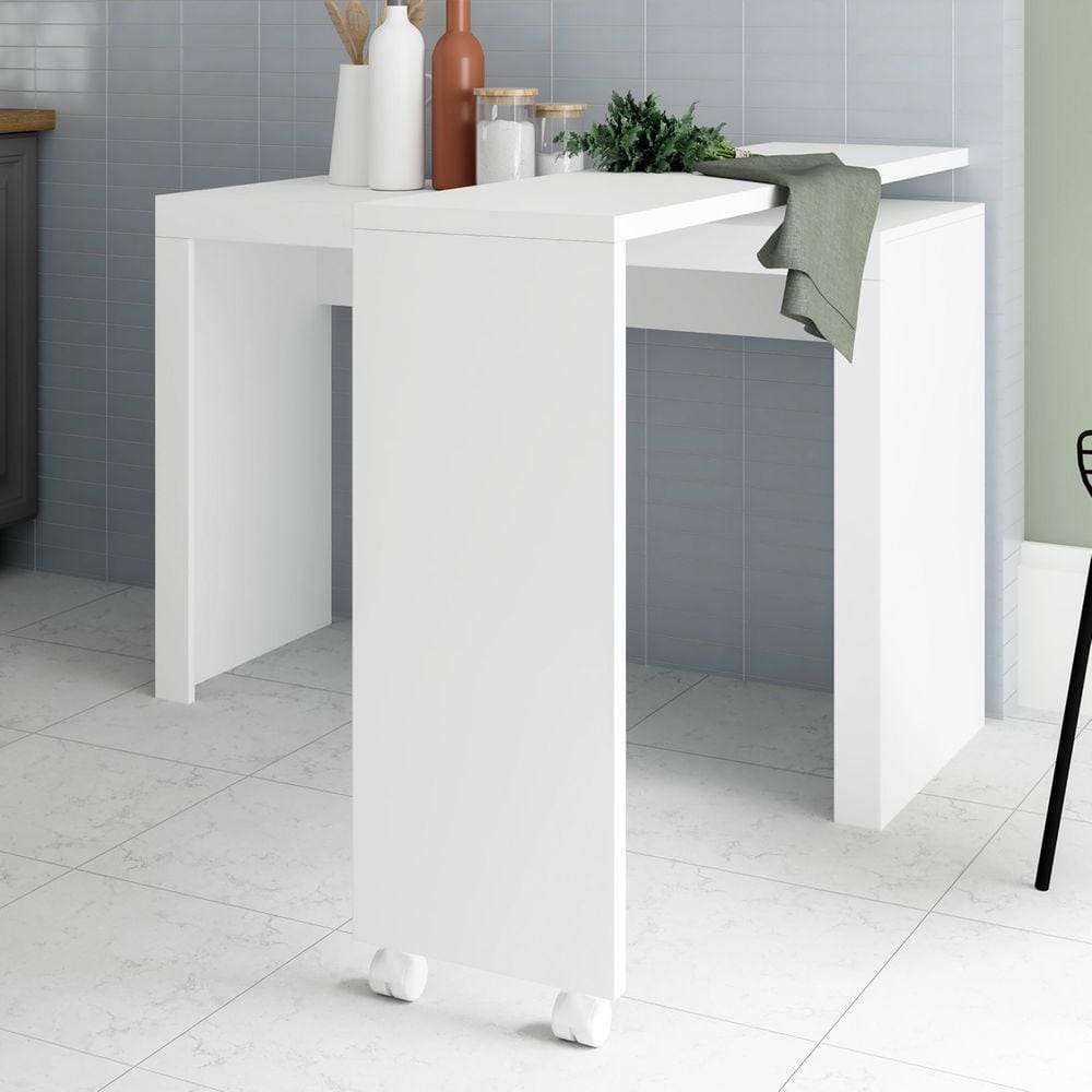 Bancada De Cozinha Giratória Branco - Pnr Móveis