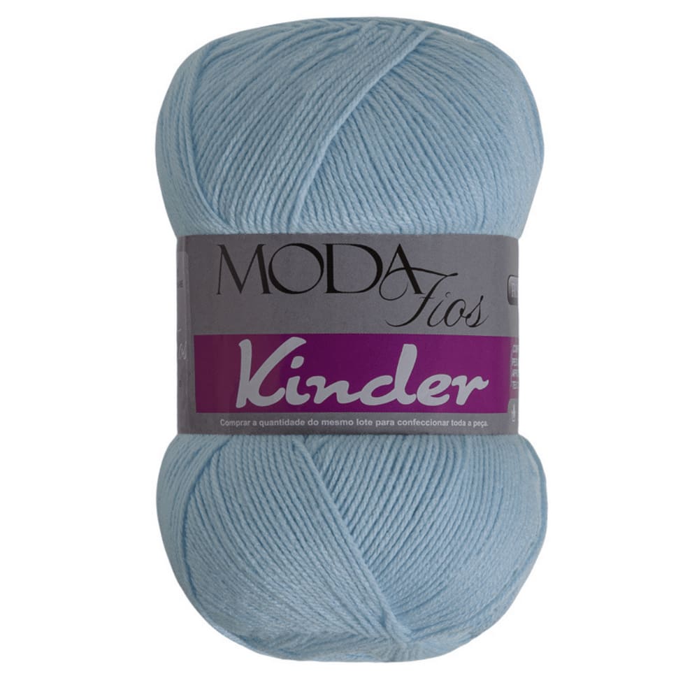 Fio/Lã Moda Fios Kinder- 477m - 100g - Azul Bic 115