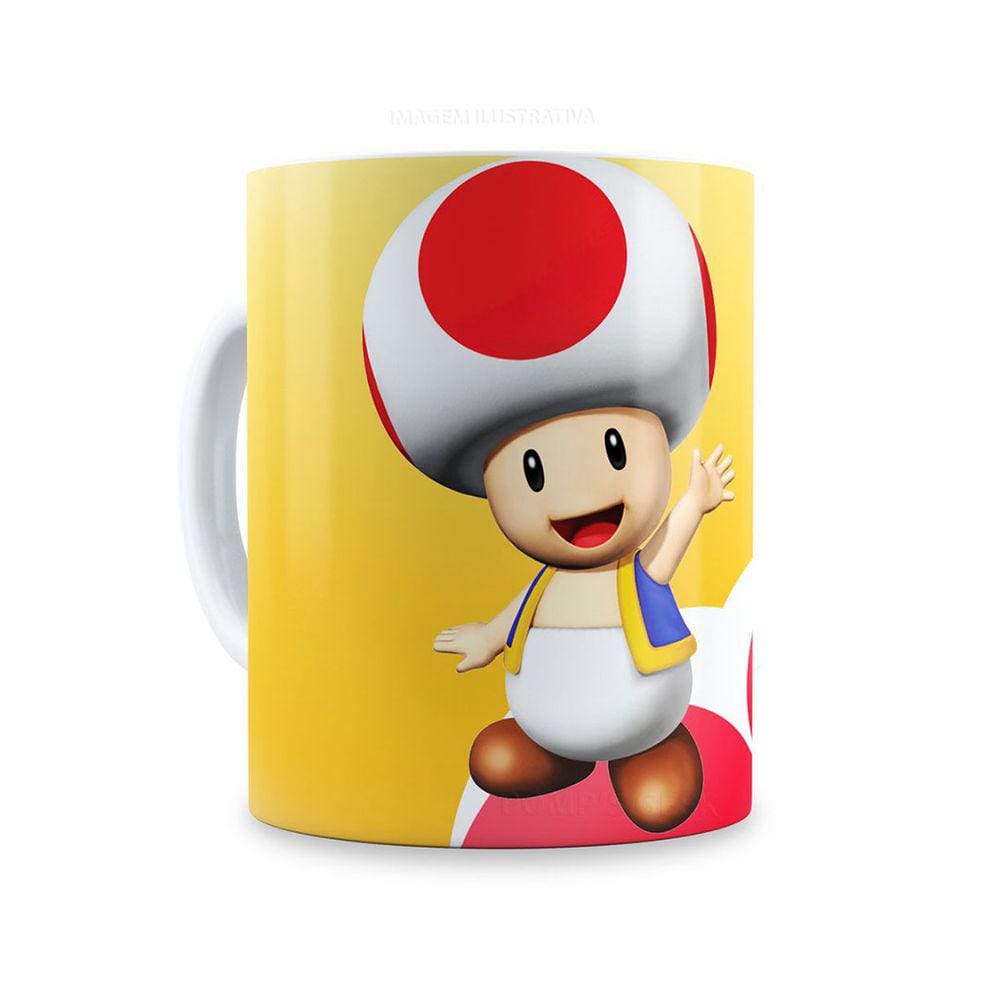 Caneca Super Mario Toad