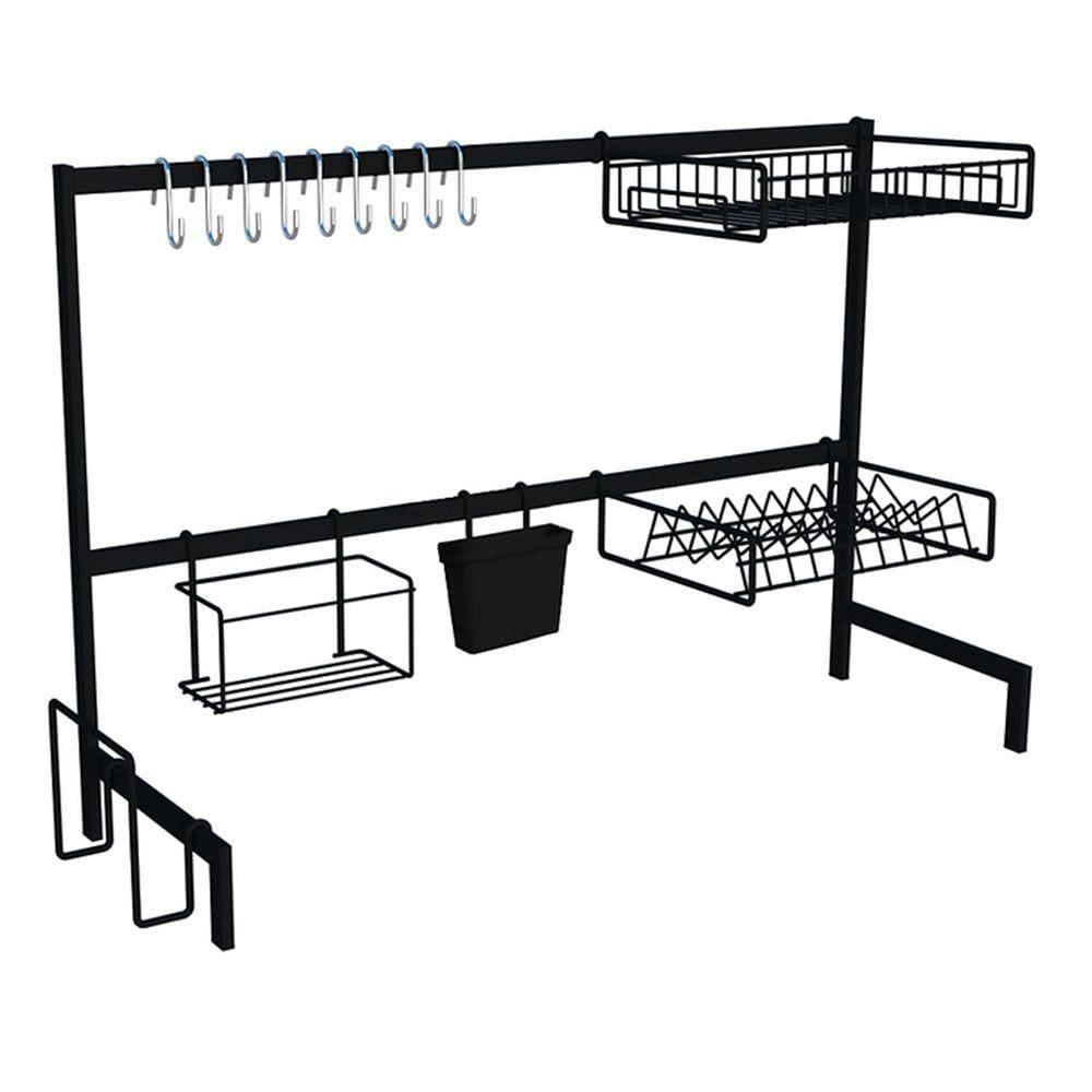 Cozinha Sustentável Preta de 82cm Praticidade e Elegância