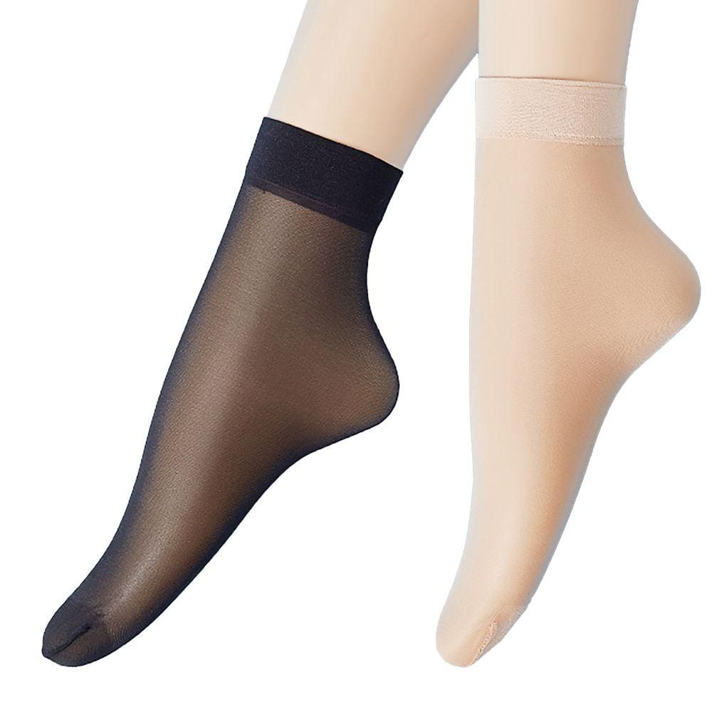kit 10 Pares Meias Feminina Fina Soquete Social confortável