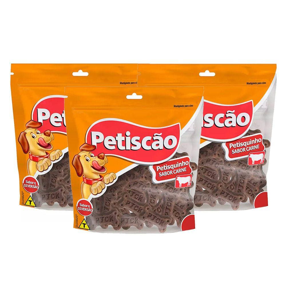 Petisquinho de Carne Pesticão 60g | Kit com três unidades