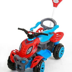 MOTOCA INFANTIL TRICICLO DE PASSEIO TOTOCA COM PEDAL E KIT ADESIVO