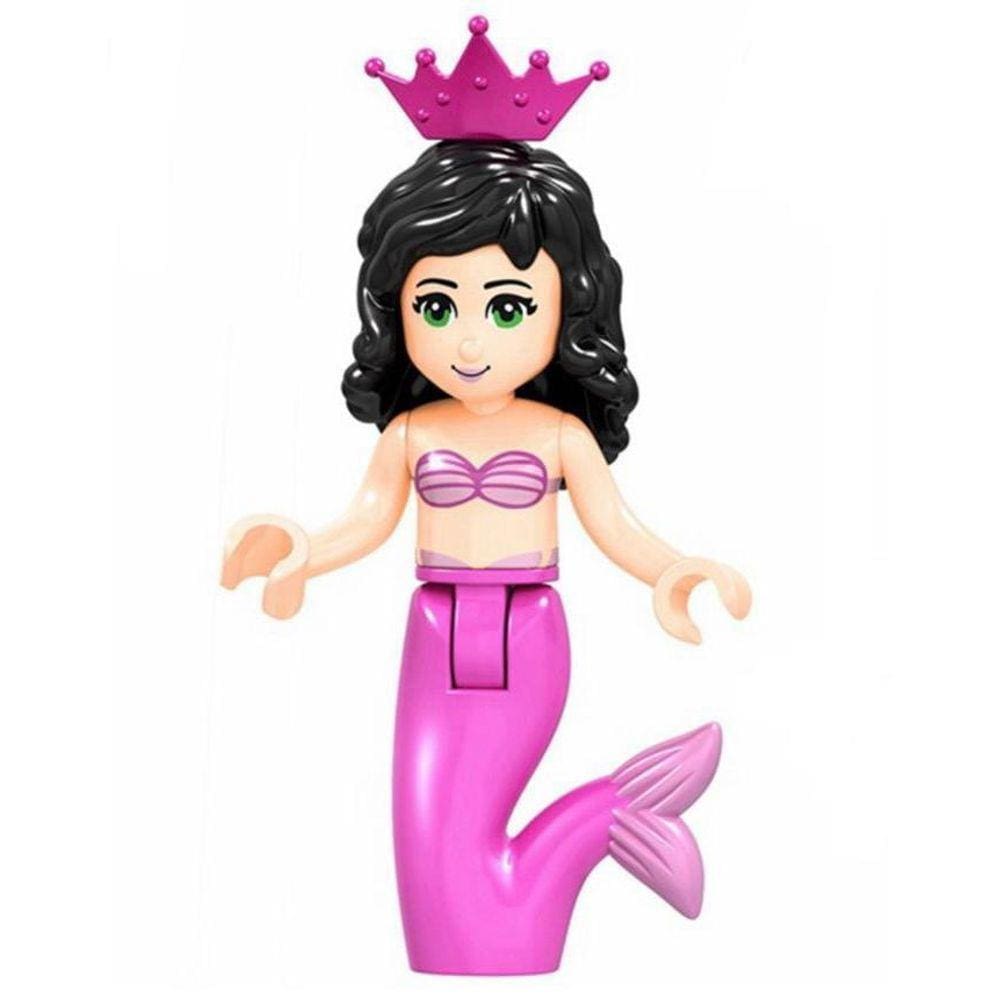 Boneco Blocos De Montar Princesa Sereia Alana