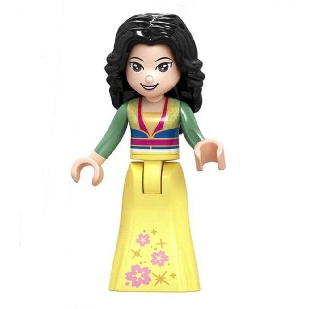 Boneco Blocos De Montar Coleção Princesas - Princesa Mulan