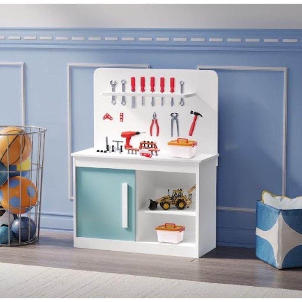 Bancada De Ferramenta Marcenaria Infantil Menta