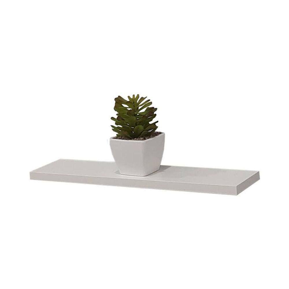 Prateleira Branca MDF 40 x 20cm Suporte Invisível