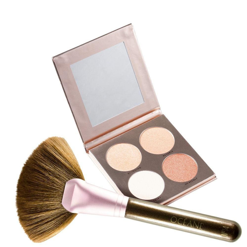 Kit Nádia Tambasco By Océane Glow to Go + Pincel Leque