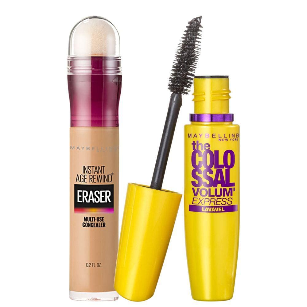 Kit Maybelline The Colossal Eraser 130 Medium (2 Produtos)